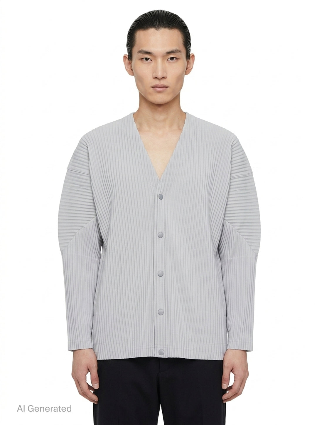 Basics Pleated Cardigan | Homme Plissé Issey Miyake | Club21 - front