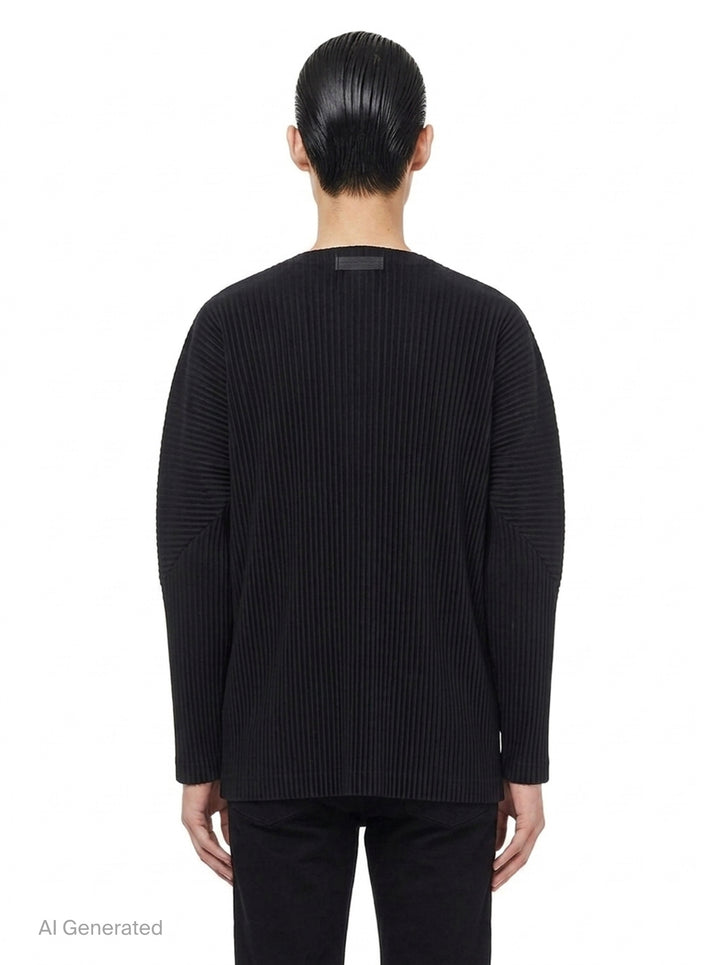 Basics Pleated Cardigan | Homme Plissé Issey Miyake | Club21 - back