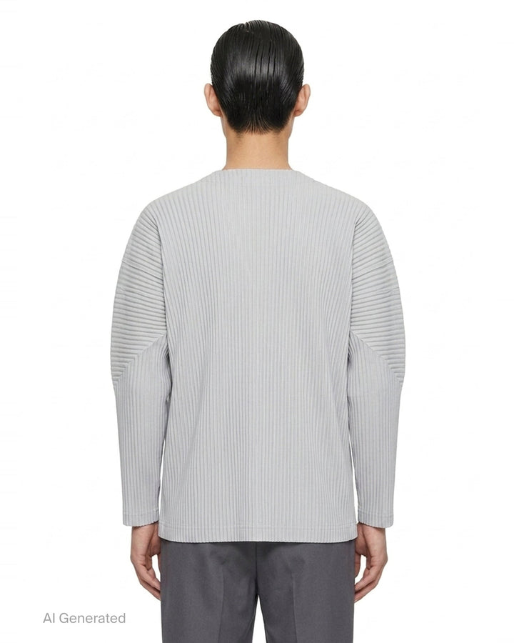 Basics Pleated Cardigan | Homme Plissé Issey Miyake | Club21 - back