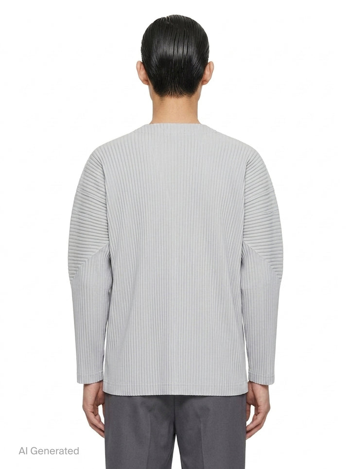 Basics Pleated Cardigan | Homme Plissé Issey Miyake | Club21 - back