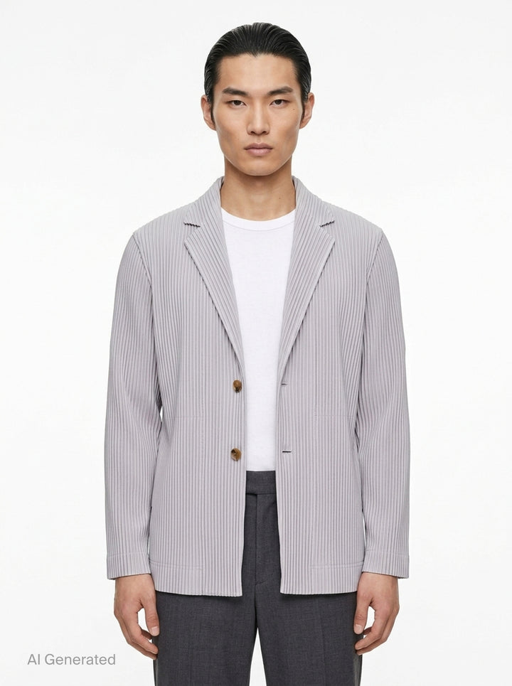 Basics Pleated Jacket | Homme Plissé Issey Miyake | Club21 - front