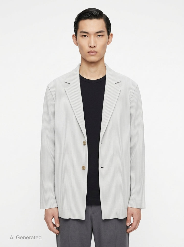 Basics Pleated Jacket | Homme Plissé Issey Miyake | Club21 - front