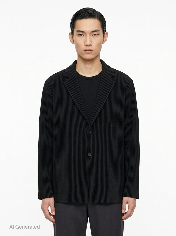 Basics Pleated Jacket | Homme Plissé Issey Miyake | Club21 - front
