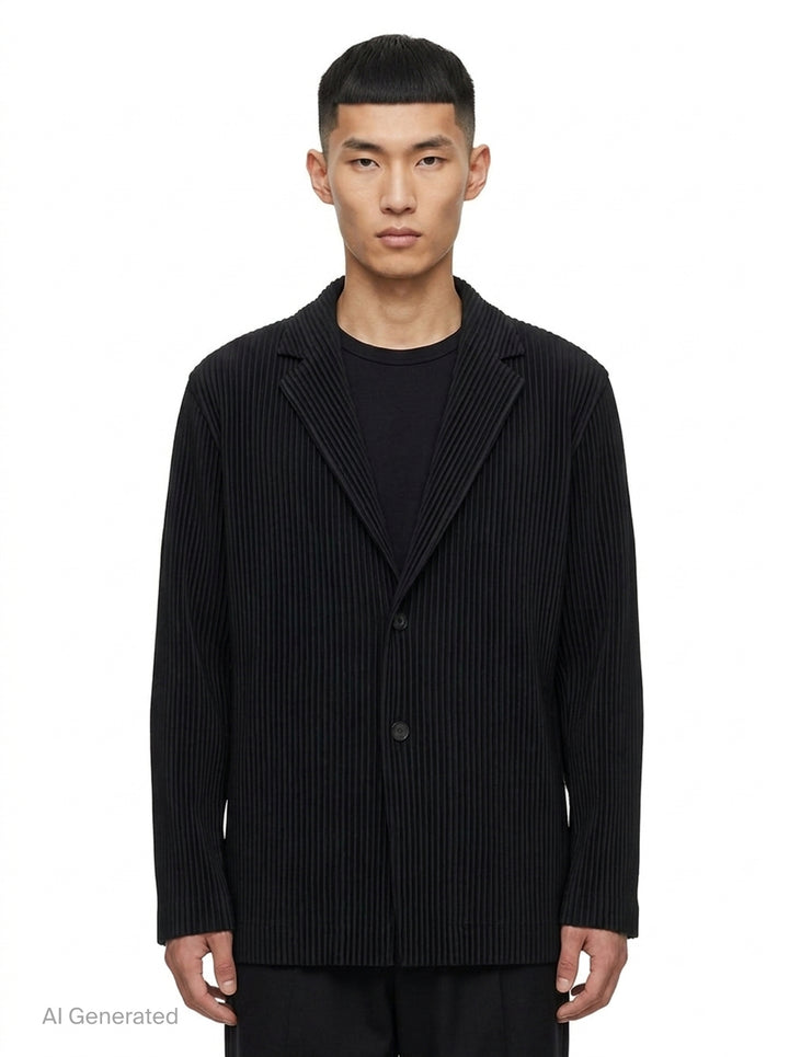 Basics Pleated Jacket | Homme Plissé Issey Miyake | Club21 - front