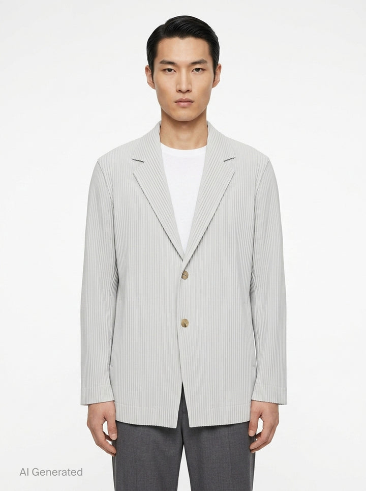 Basics Pleated Jacket | Homme Plissé Issey Miyake | Club21 - front
