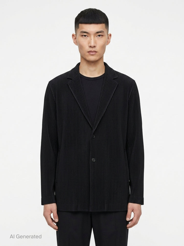 Basics Pleated Jacket | Homme Plissé Issey Miyake | Club21 - front