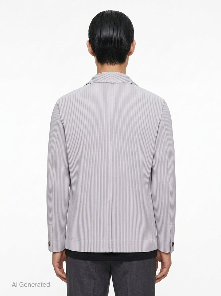 Basics Pleated Jacket | Homme Plissé Issey Miyake | Club21 - back