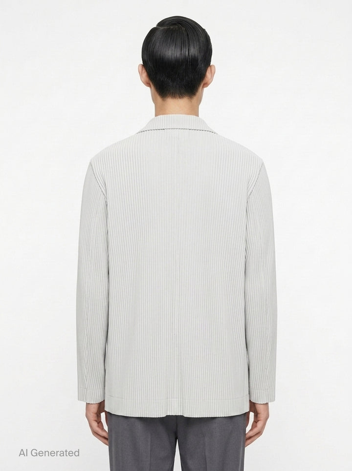 Basics Pleated Jacket | Homme Plissé Issey Miyake | Club21 - back