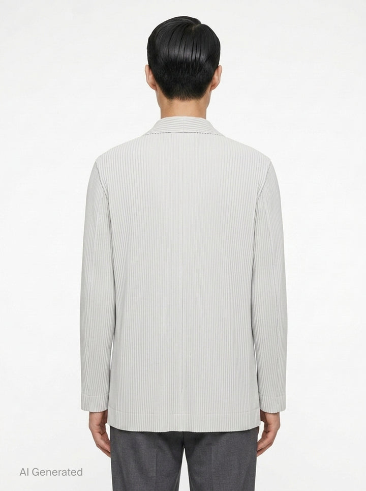 Basics Pleated Jacket | Homme Plissé Issey Miyake | Club21 - back