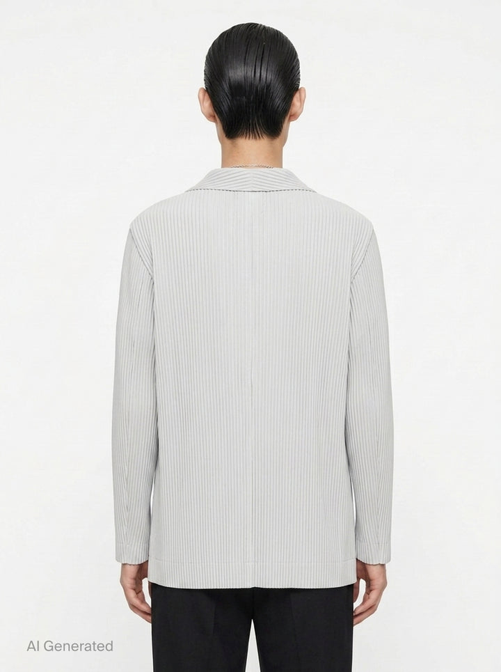 Basics Pleated Jacket | Homme Plissé Issey Miyake | Club21 - back