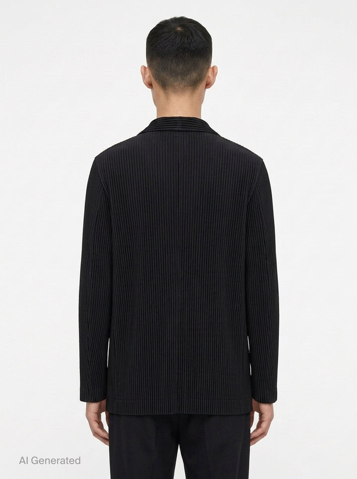 Basics Pleated Jacket | Homme Plissé Issey Miyake | Club21 - back