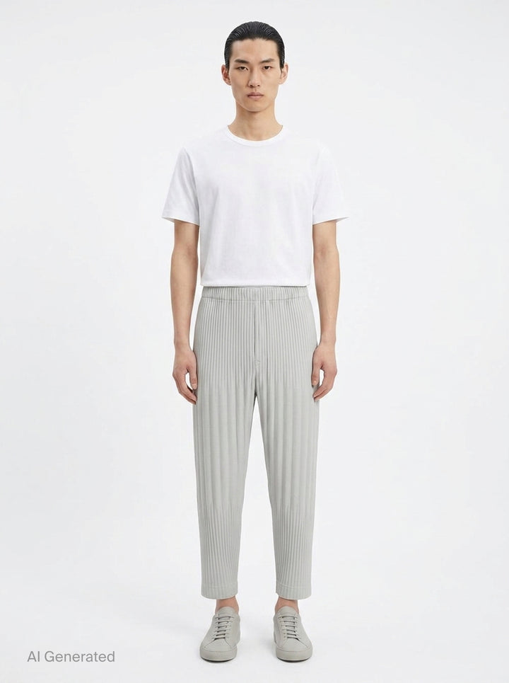 Basics Pleated Pants | Homme Plissé Issey Miyake | Club21 - front