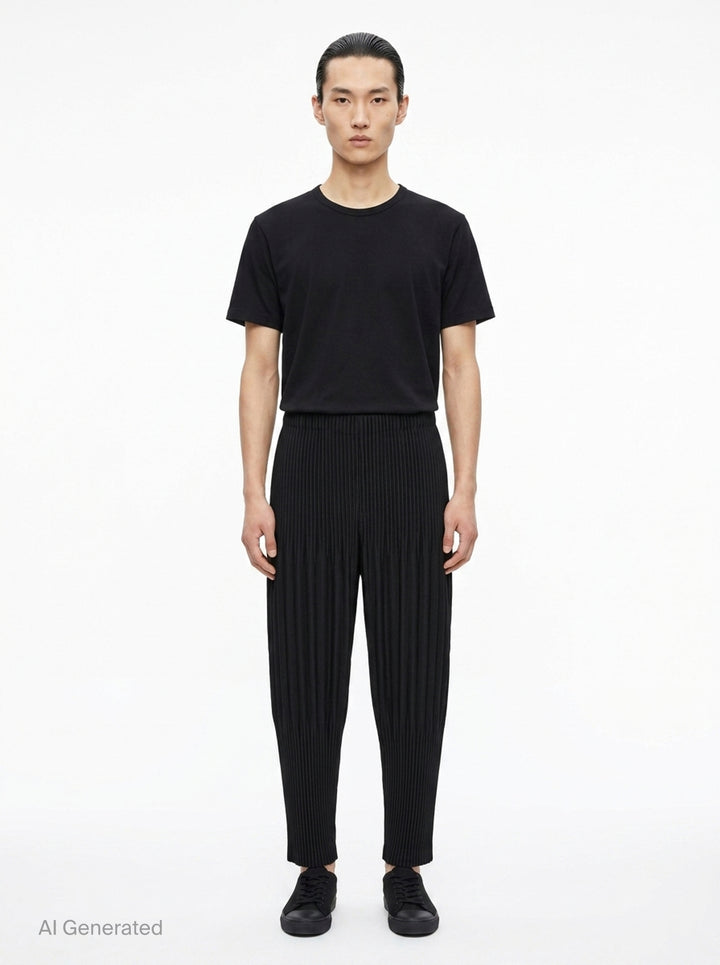 Basics Pleated Pants | Homme Plissé Issey Miyake | Club21 - front