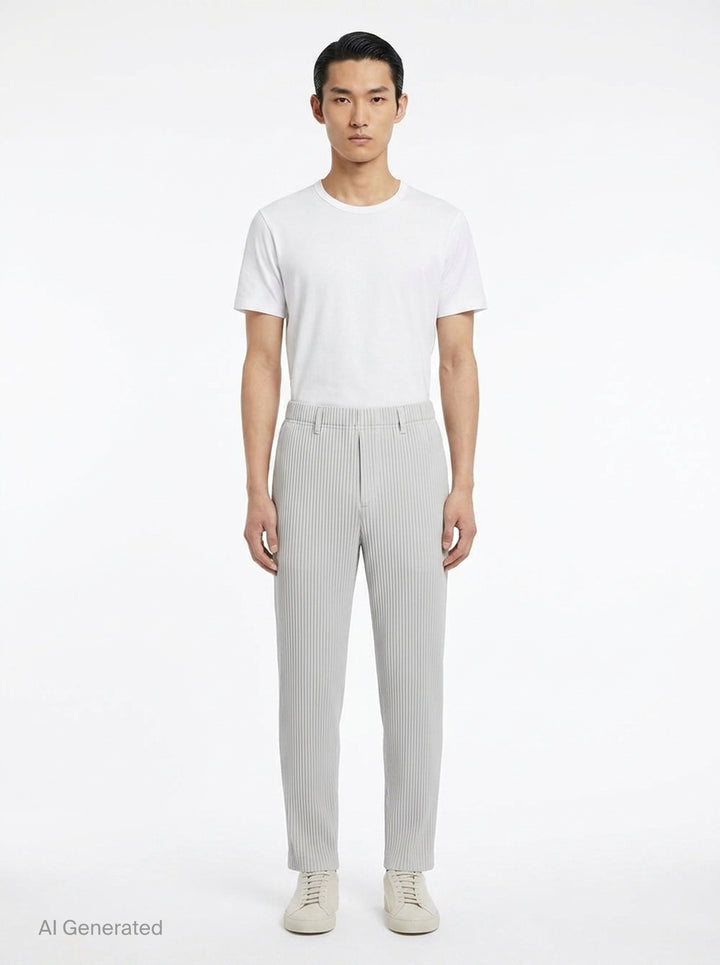 Basics Pleated Pants | Homme Plissé Issey Miyake | Club21 - front