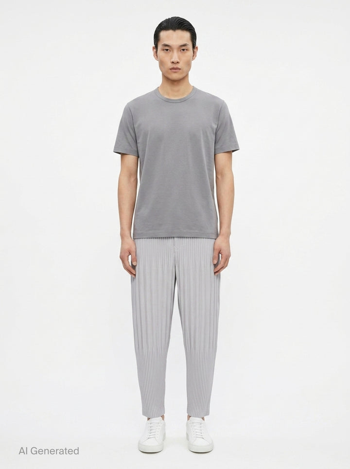 Basics Pleated Pants | Homme Plissé Issey Miyake | Club21 - front
