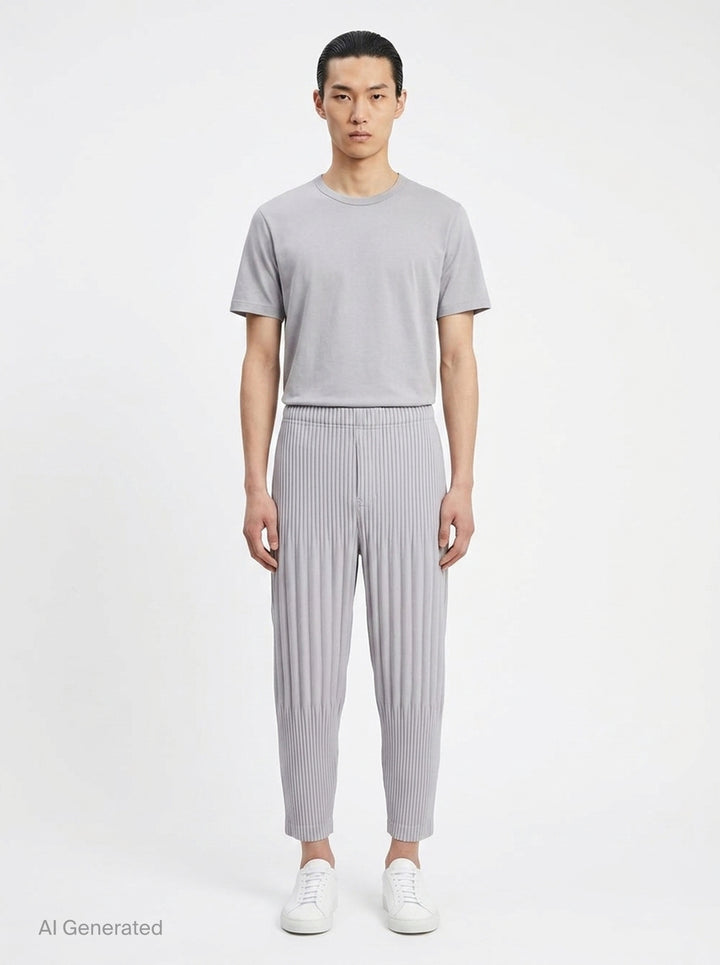 Basics Pleated Pants | Homme Plissé Issey Miyake | Club21 - front