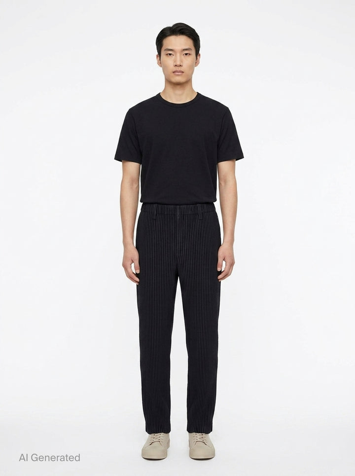 Basics Pleated Pants | Homme Plissé Issey Miyake | Club21 - front