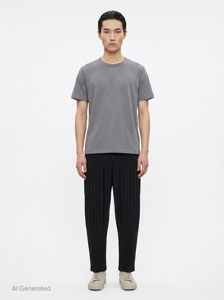 Basics Pleated Pants | Homme Plissé Issey Miyake | Club21 - front