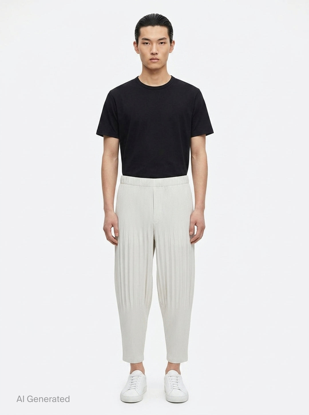 Basics Pleated Pants | Homme Plissé Issey Miyake | Club21 - front