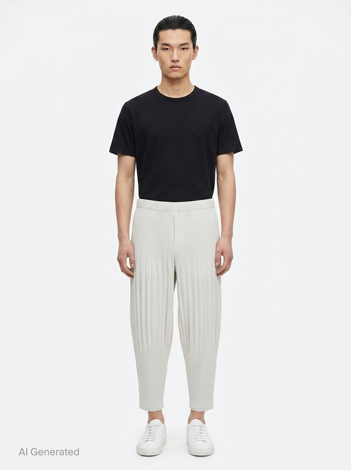 Basics Pleated Pants | Homme Plissé Issey Miyake | Club21 - front