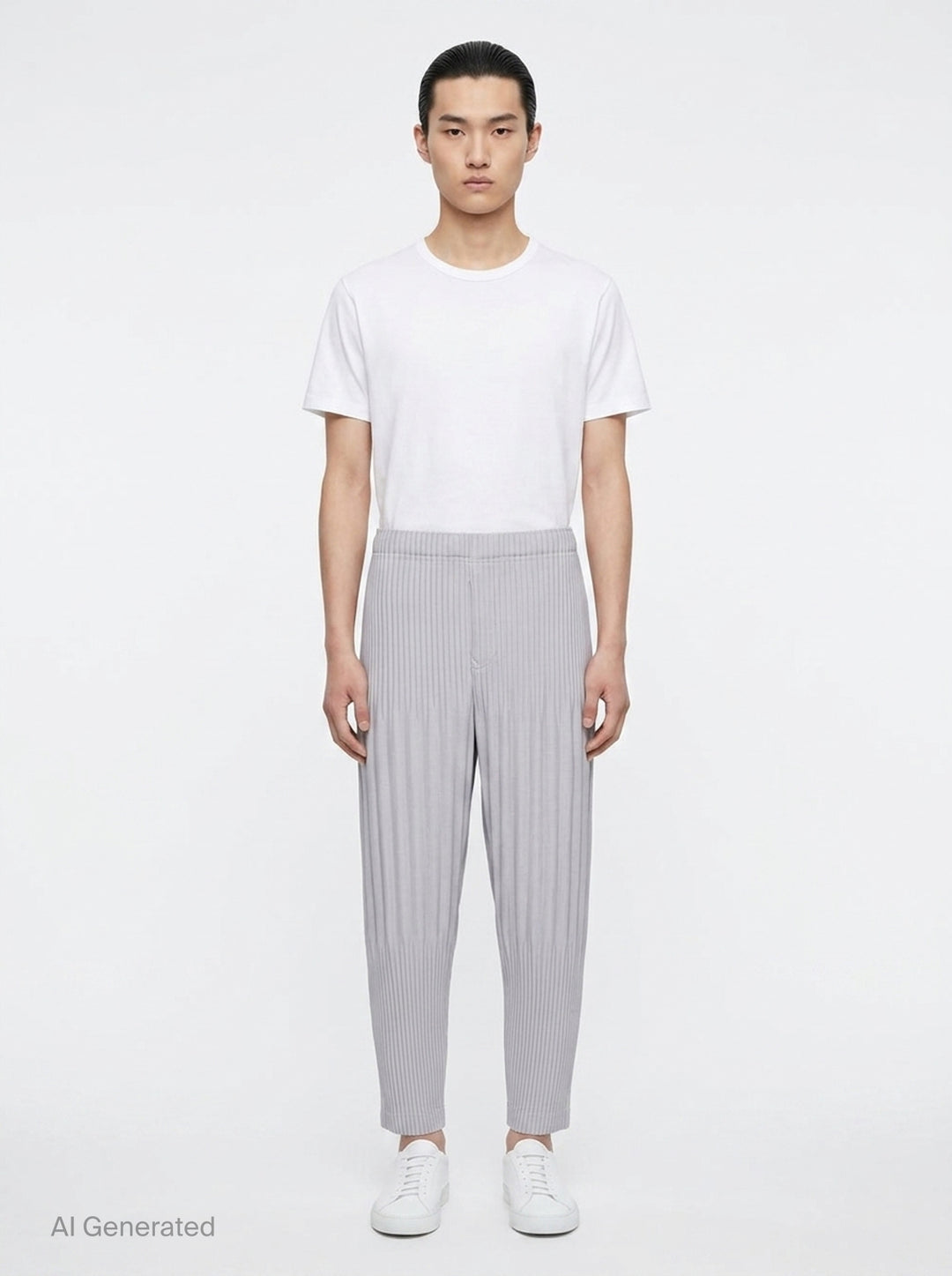 Basics Pleated Pants | Homme Plissé Issey Miyake | Club21 - front