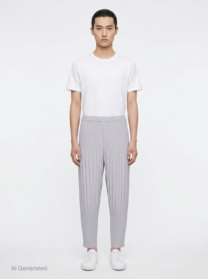 Basics Pleated Pants | Homme Plissé Issey Miyake | Club21 - front