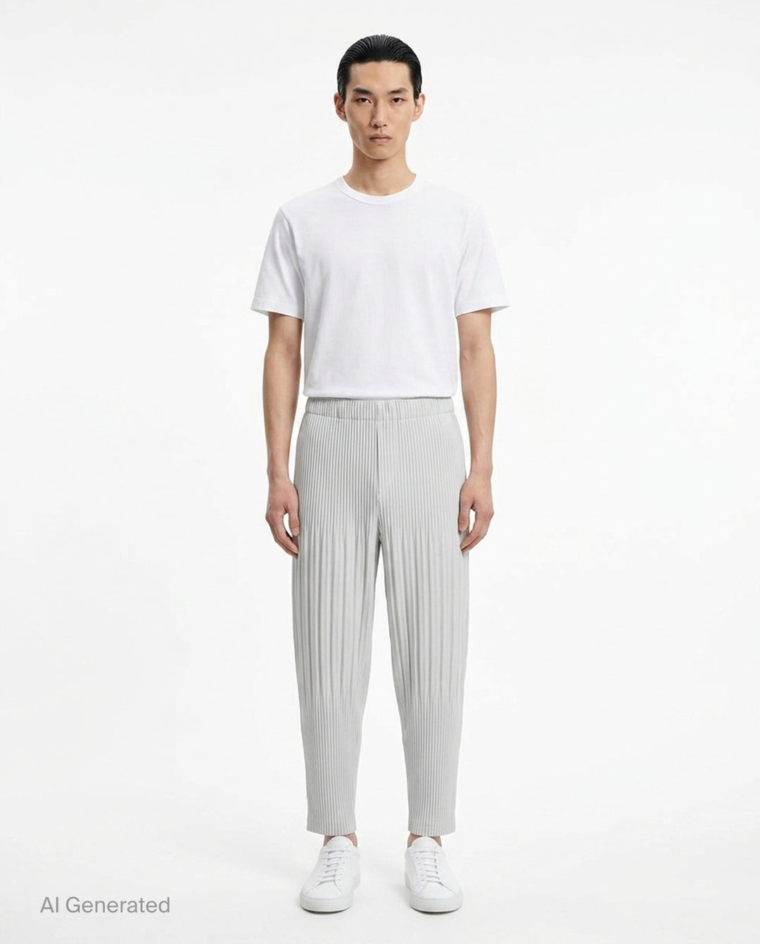 Basics Pleated Pants | Homme Plissé Issey Miyake | Club21 - front