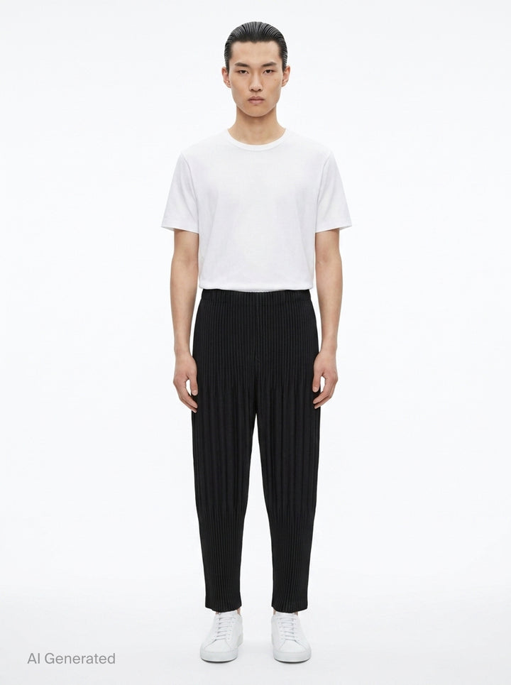 Basics Pleated Pants | Homme Plissé Issey Miyake | Club21 - front