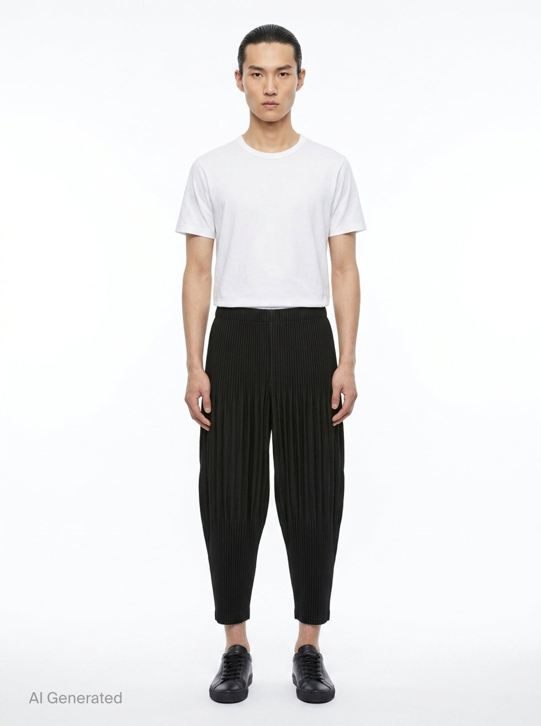 Basics Pleated Pants | Homme Plissé Issey Miyake | Club21 - front