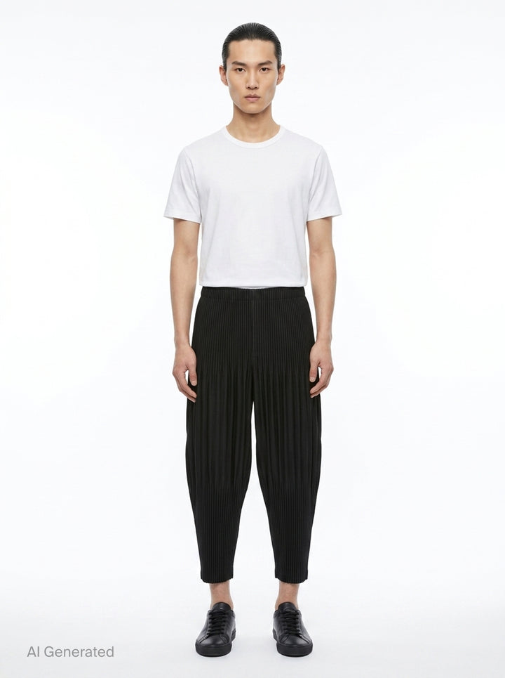 Basics Pleated Pants | Homme Plissé Issey Miyake | Club21 - front