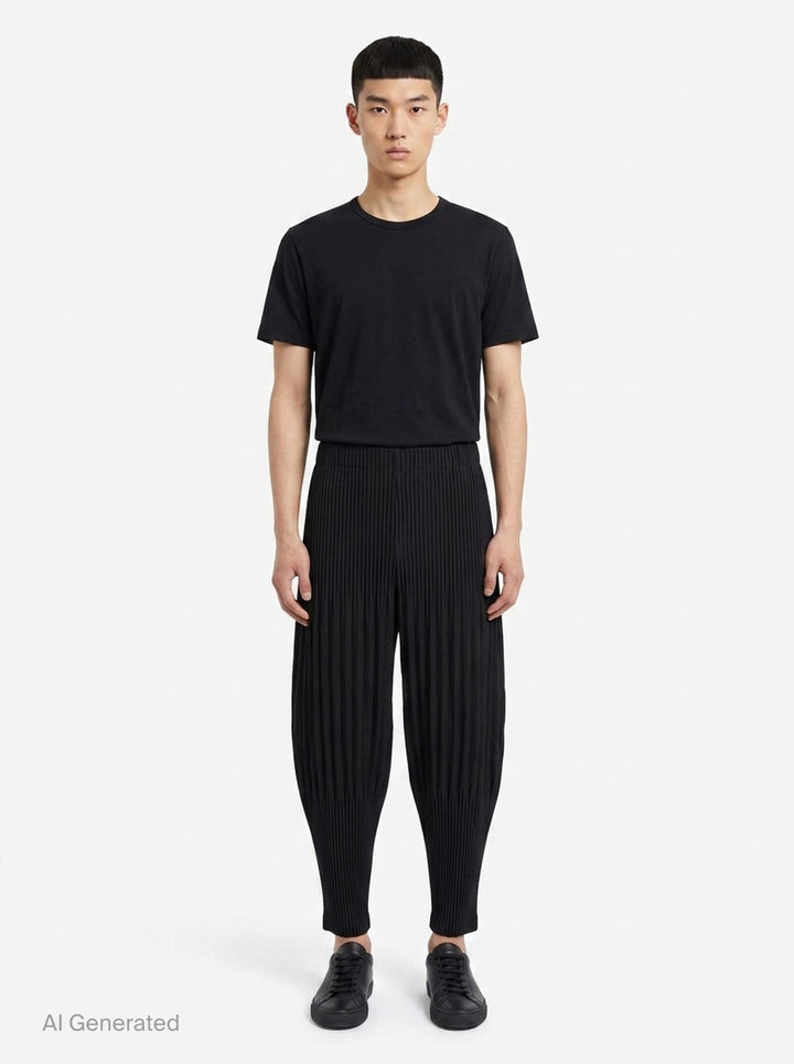 Basics Pleated Pants | Homme Plissé Issey Miyake | Club21 - front