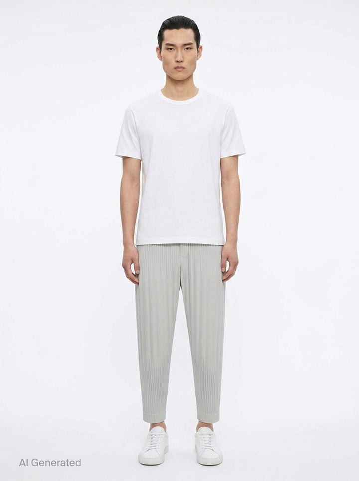 Basics Pleated Pants | Homme Plissé Issey Miyake | Club21 - front