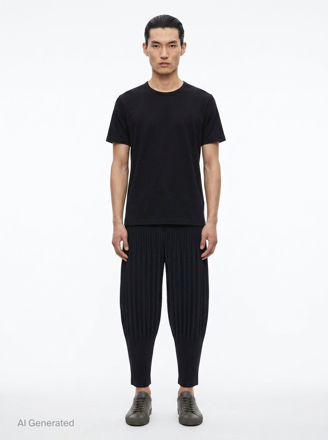 Basics Pleated Pants | Homme Plissé Issey Miyake | Club21 - front