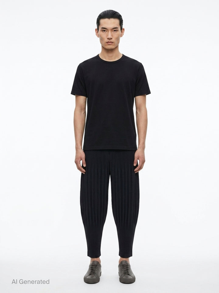 Basics Pleated Pants | Homme Plissé Issey Miyake | Club21 - front