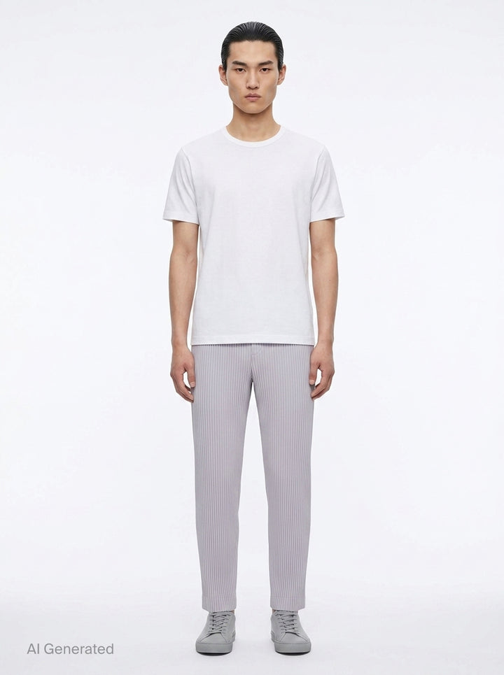 Basics Pleated Pants | Homme Plissé Issey Miyake | Club21 - front