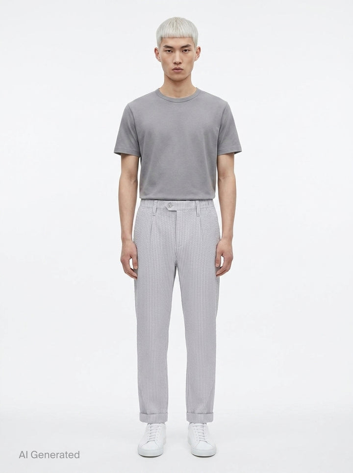 Basics Pleated Pants | Homme Plissé Issey Miyake | Club21 - front