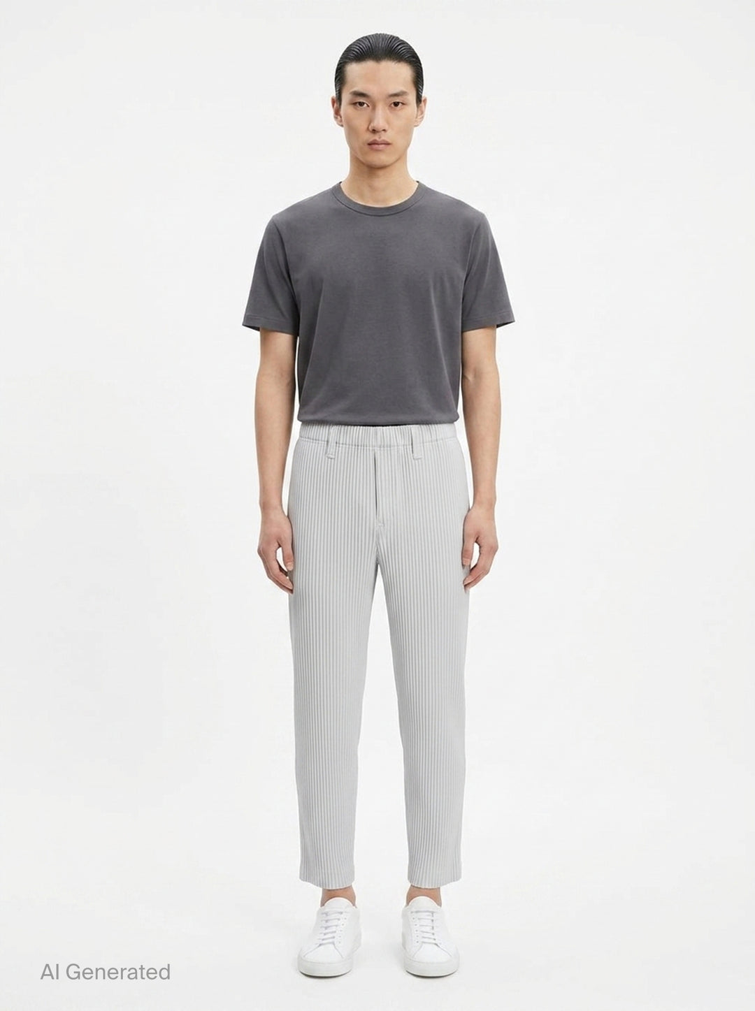 Basics Pleated Pants | Homme Plissé Issey Miyake | Club21 - front