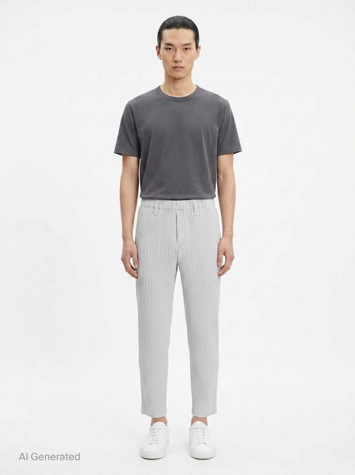 Basics Pleated Pants | Homme Plissé Issey Miyake | Club21 - front