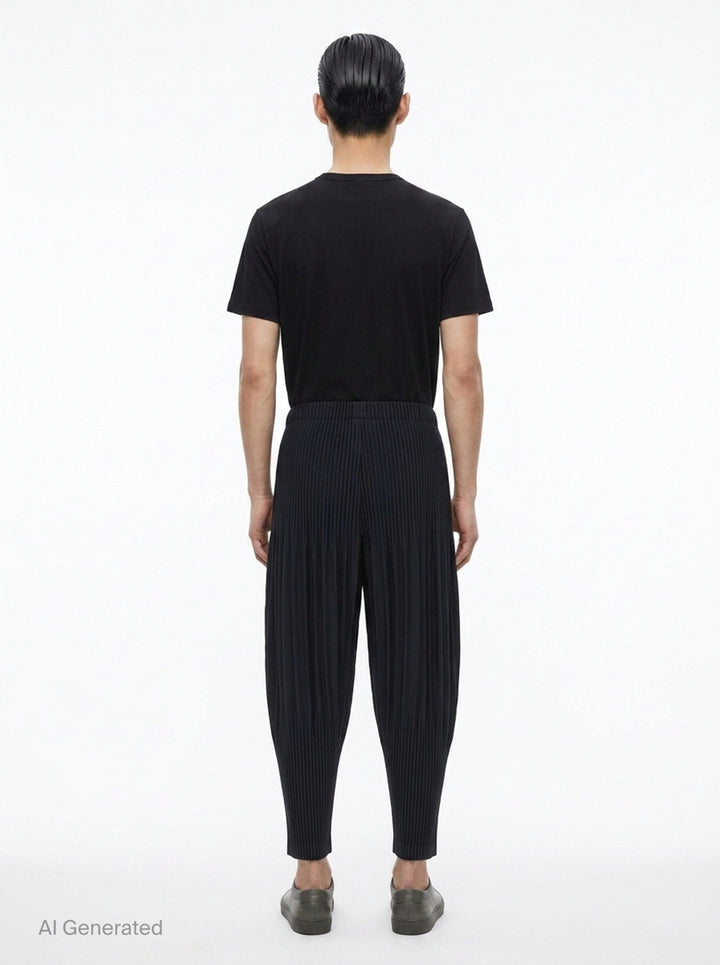 Basics Pleated Pants | Homme Plissé Issey Miyake | Club21 - back