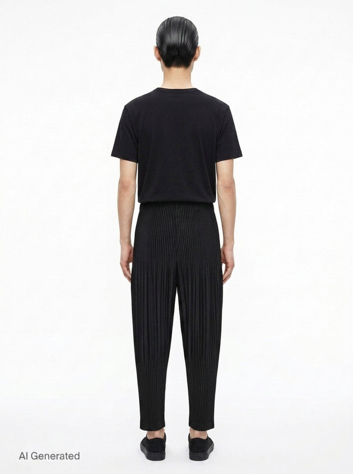 Basics Pleated Pants | Homme Plissé Issey Miyake | Club21 - back