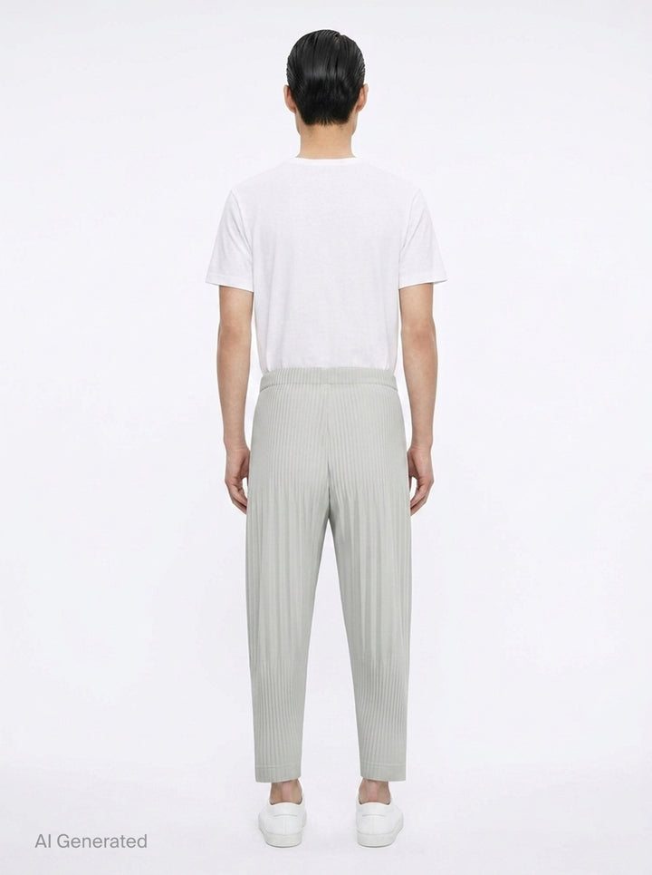 Basics Pleated Pants | Homme Plissé Issey Miyake | Club21 - back