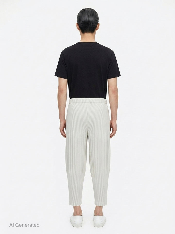 Basics Pleated Pants | Homme Plissé Issey Miyake | Club21 - back