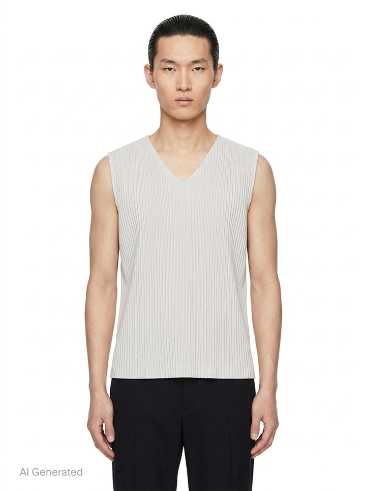 Basics Pleated Vest | Homme Plissé Issey Miyake | Club21 - front