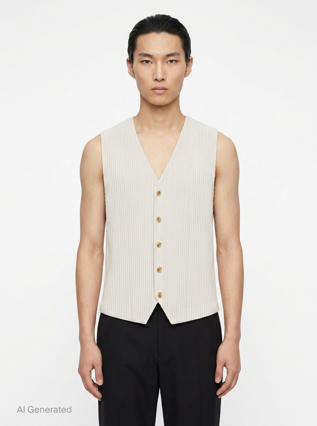 Basics Pleated Vest | Homme Plissé Issey Miyake | Club21 - front