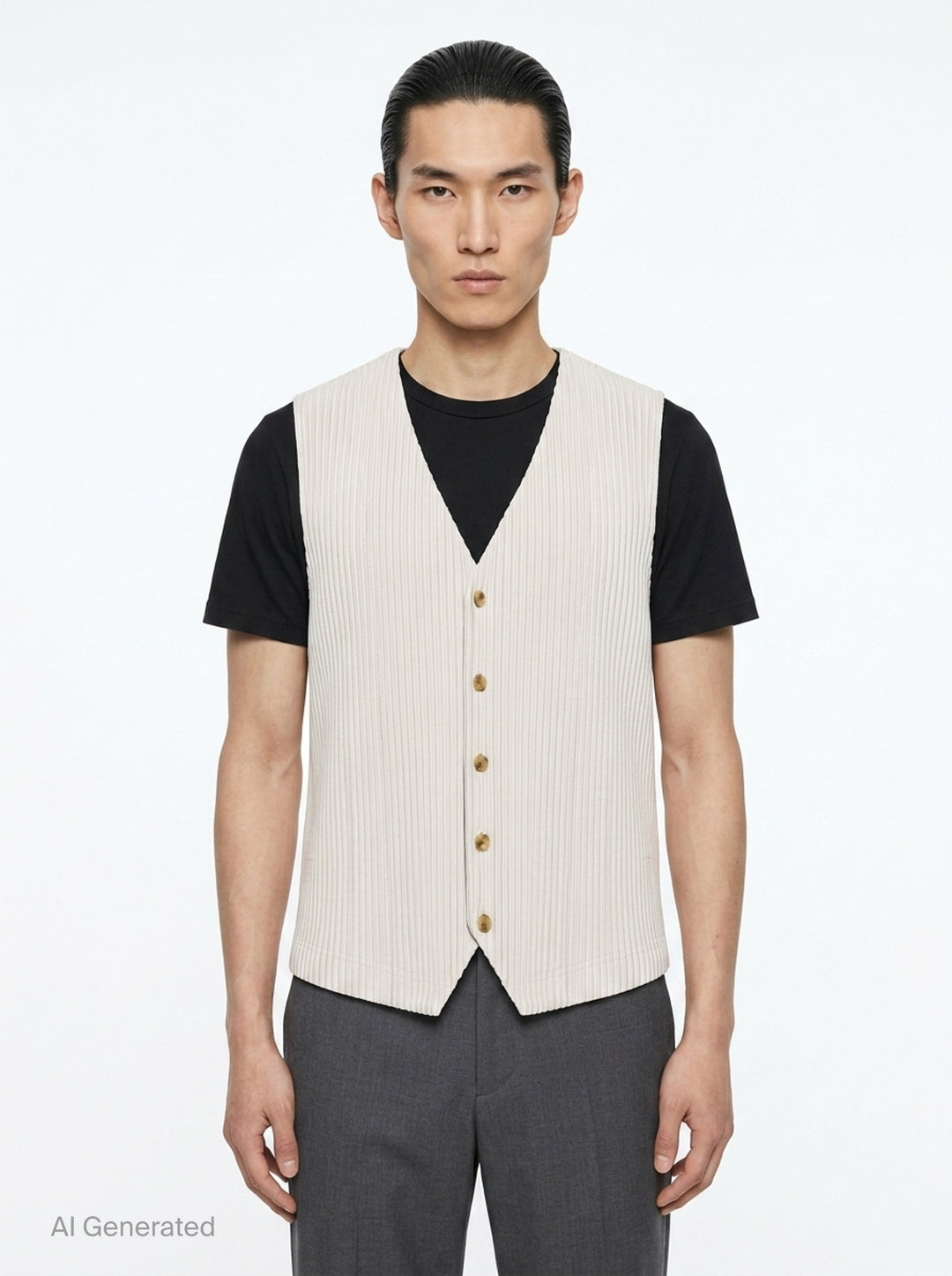 Basics Pleated Vest | Homme Plissé Issey Miyake | Club21 - front