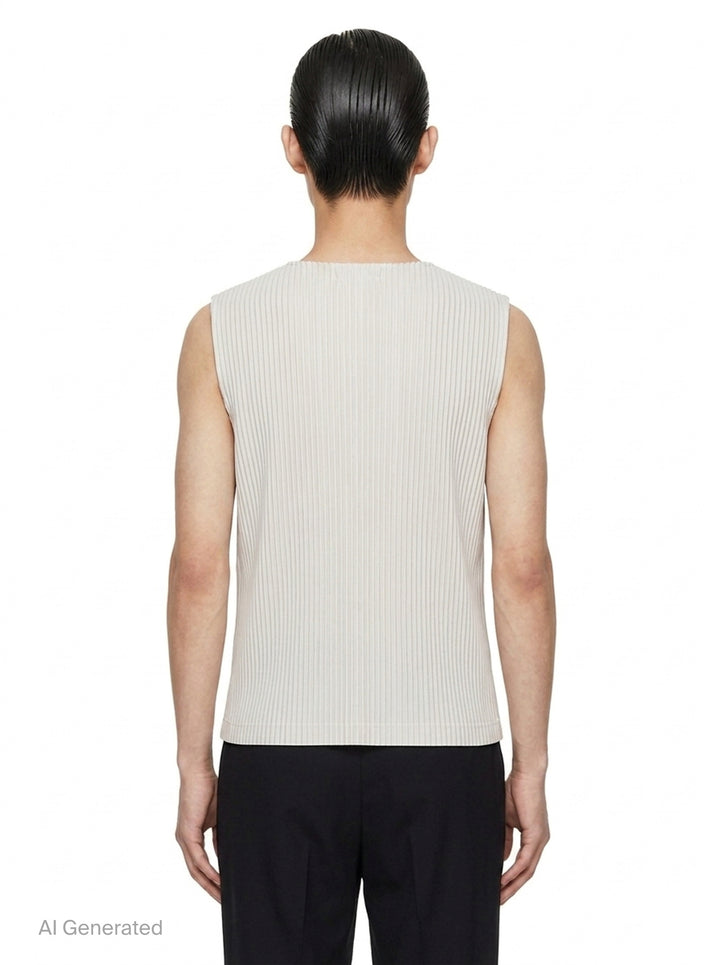 Basics Pleated Vest | Homme Plissé Issey Miyake | Club21 - back