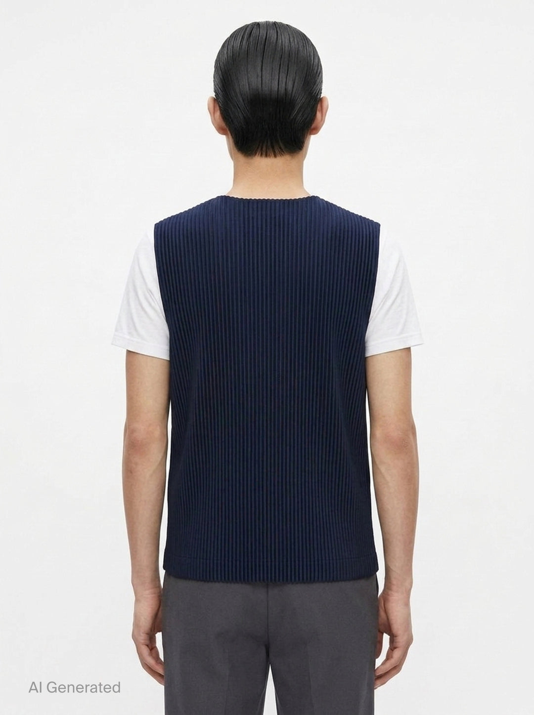 Basics Pleated Vest | Homme Plissé Issey Miyake | Club21 - back