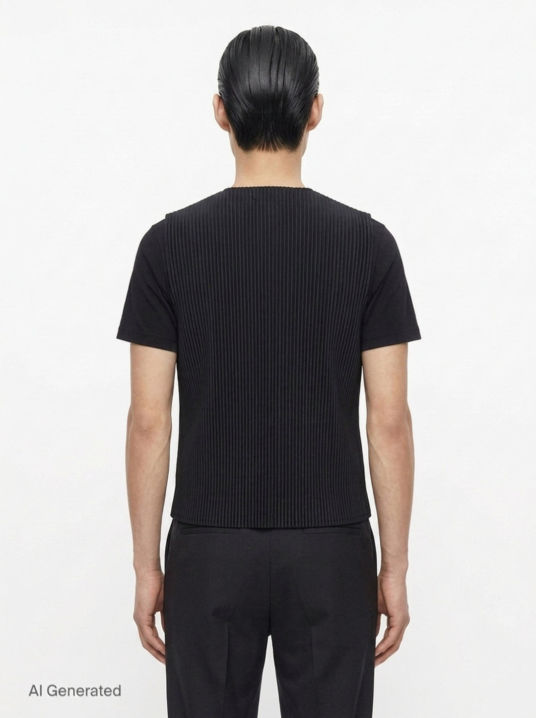 Basics Pleated Vest | Homme Plissé Issey Miyake | Club21 - back