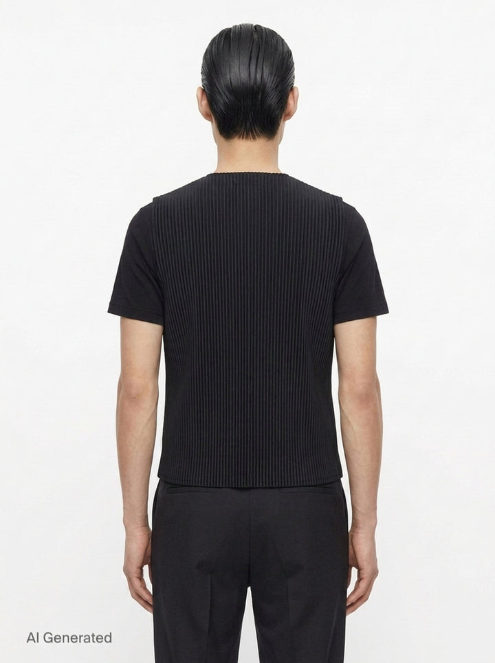 Basics Pleated Vest | Homme Plissé Issey Miyake | Club21 - back