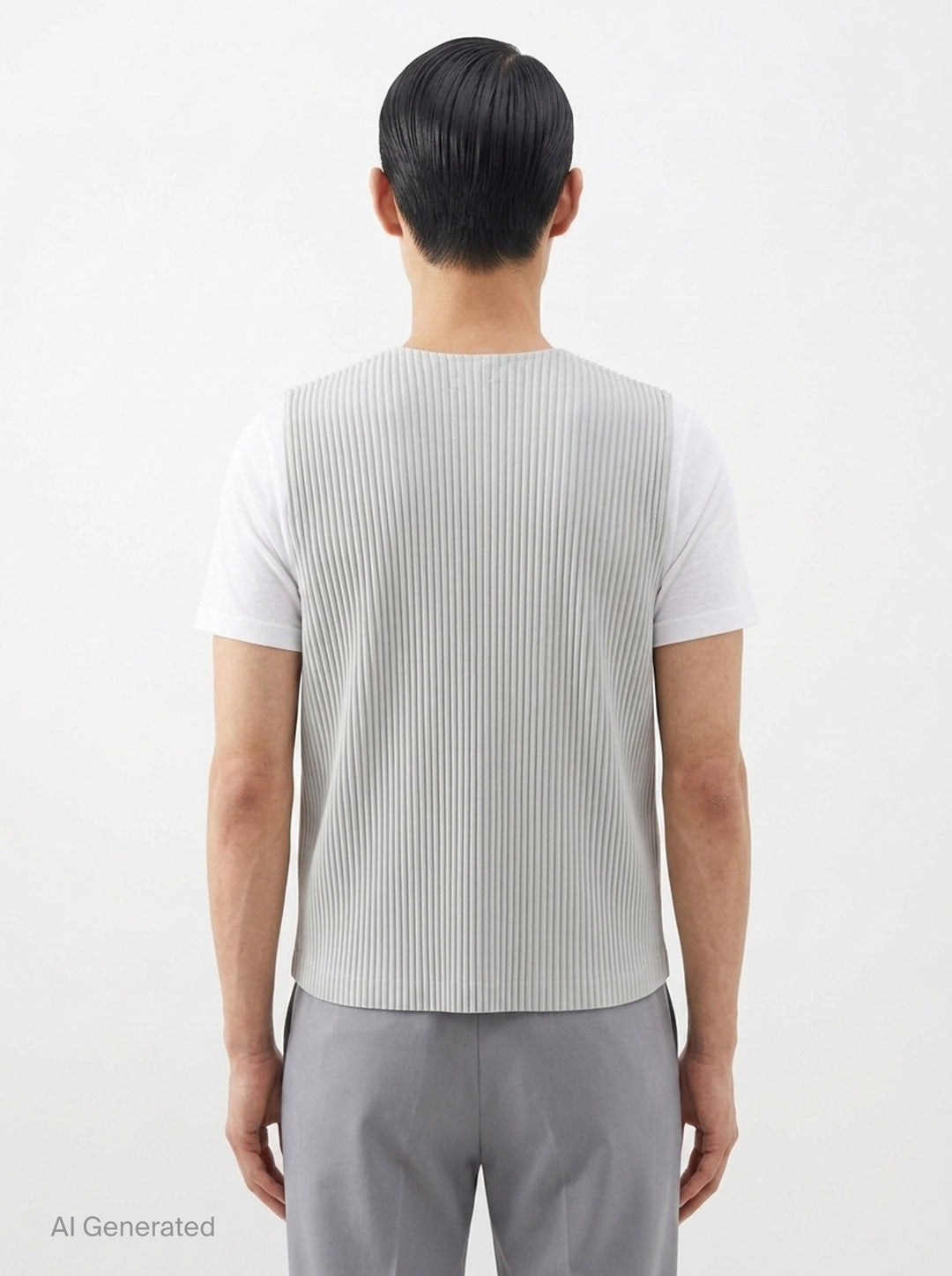Basics Pleated Vest | Homme Plissé Issey Miyake | Club21 - back